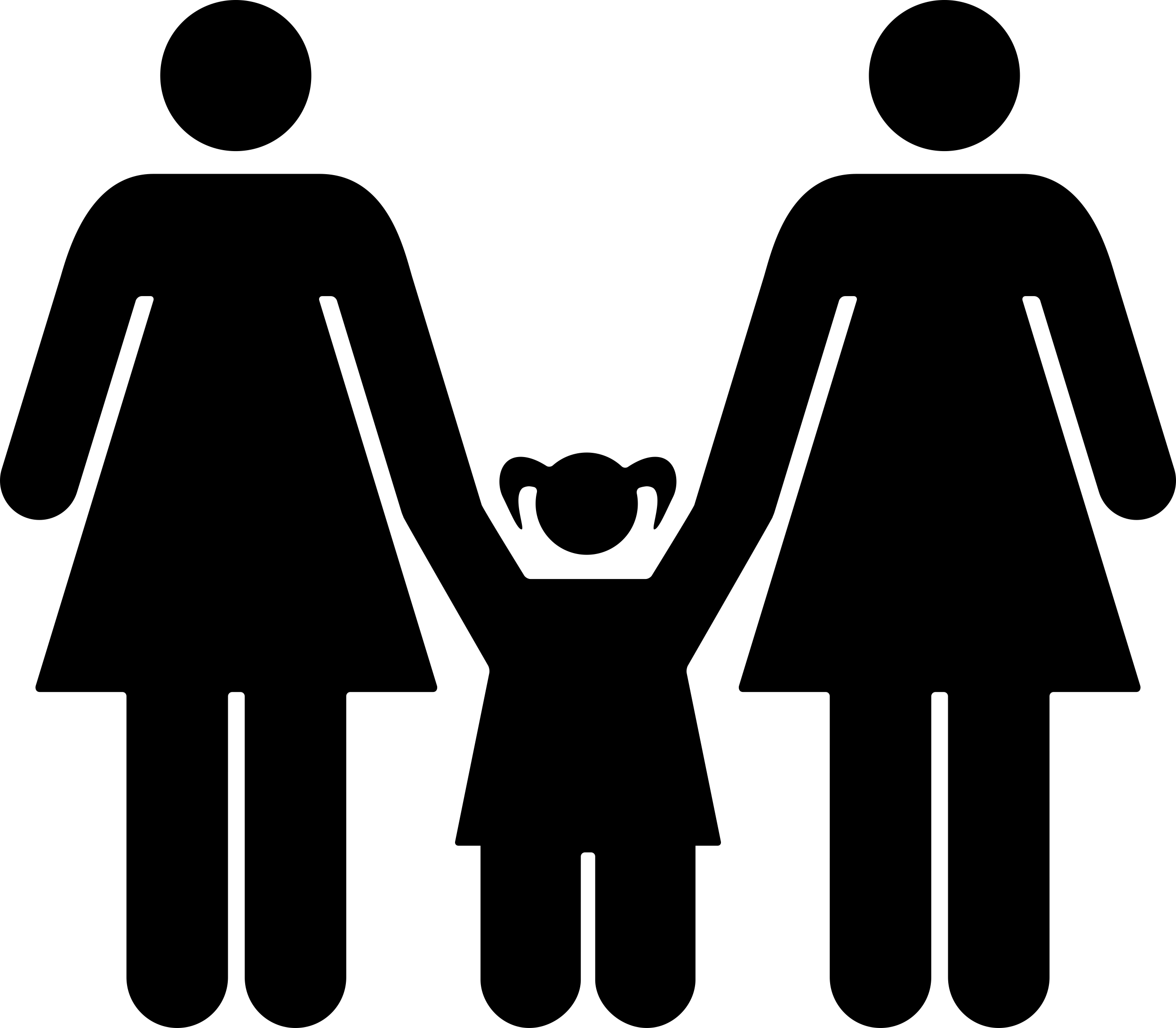 Familiar Group Of Three Persons Two Adult Women And A Daughter Laser Cut Svg File Free Vectors